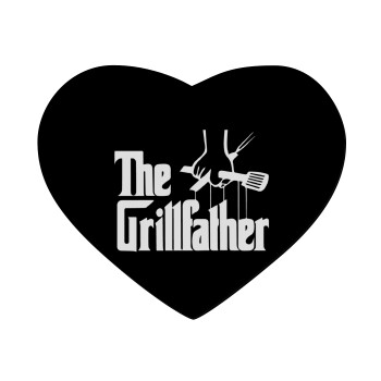 The Grillfather, Mousepad heart 23x20cm