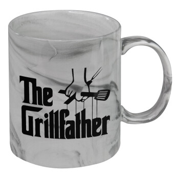 The Grillfather, Κούπα κεραμική, marble style (μάρμαρο), 330ml