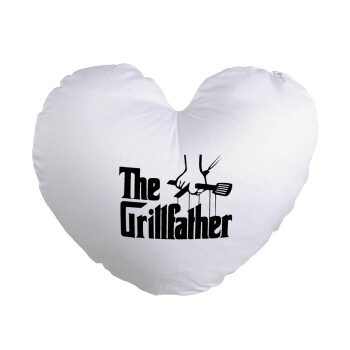 The Grillfather, Μαξιλάρι καναπέ καρδιά 40x40cm περιέχεται το  γέμισμα