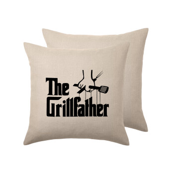 The Grillfather, Μαξιλάρι καναπέ ΛΙΝΟ 40x40cm περιέχεται το  γέμισμα