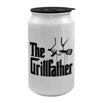 The Grillfather, Κούπα ταξιδιού μεταλλική με καπάκι (tin-can) 500ml