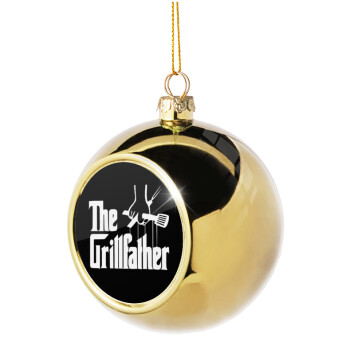 The Grillfather, Χριστουγεννιάτικη μπάλα δένδρου Χρυσή 8cm