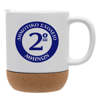 Έμβλημα Σχολικό μπλε, Ceramic coffee mug Cork (MAT), 330ml (1pcs)