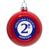 Red Christmas tree ornament bauble 8cm