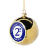 Golden Christmas tree ball ornament 8cm