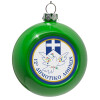 Green Christmas tree ornament bauble 8cm