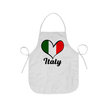 Italy flag, Chef Apron Short Full Length Adult (63x75cm)