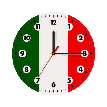 Italy flag, Wooden wall clock (20cm)