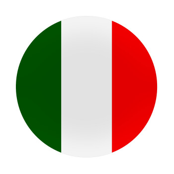 Italy flag, Mousepad Στρογγυλό 20cm
