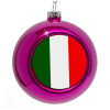 Purple Christmas tree ornament bauble 8cm