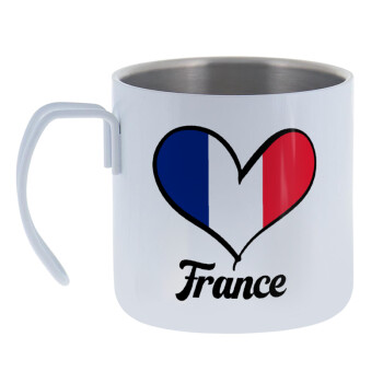 France flag, Mug Stainless steel double wall 400ml
