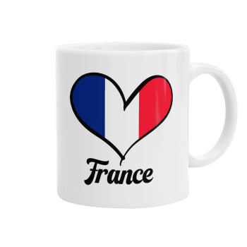 France flag, Ceramic coffee mug, 330ml