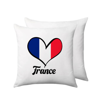 France flag, Μαξιλάρι καναπέ 40x40cm περιέχεται το  γέμισμα
