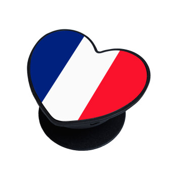 France flag, Phone Holders Stand  καρδιά Μαύρο Βάση Στήριξης Κινητού στο Χέρι