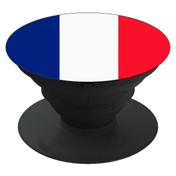 France flag, Phone Holders Stand  Black Hand-held Mobile Phone Holder