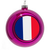 Purple Christmas tree ornament bauble 8cm