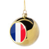 Golden Christmas tree ball ornament 8cm