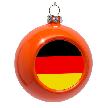 Germany flag, Orange Christmas tree ornament bauble 8cm