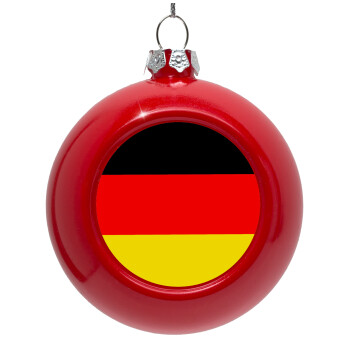 Germany flag, Red Christmas tree ornament bauble 8cm