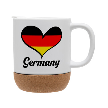 Germany flag, Ceramic coffee mug Cork (MAT), 330ml (1pcs)