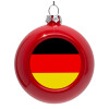 Red Christmas tree ornament bauble 8cm