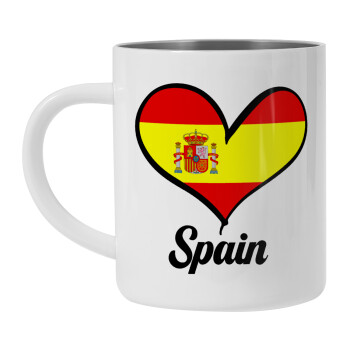 Spain flag, Mug Stainless steel double wall 300ml