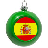 Green Christmas tree ornament bauble 8cm