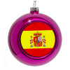 Purple Christmas tree ornament bauble 8cm