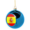 Blue Christmas tree ball ornament 8cm