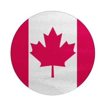 Canada flag, Επιφάνεια κοπής γυάλινη στρογγυλή (30cm)