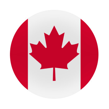 Canada flag, Mousepad Round 20cm