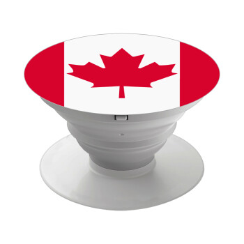 Canada flag, Phone Holders Stand  White Hand-held Mobile Phone Holder