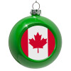 Green Christmas tree ornament bauble 8cm