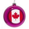 Purple Christmas tree ornament bauble 8cm