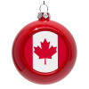 Red Christmas tree ornament bauble 8cm