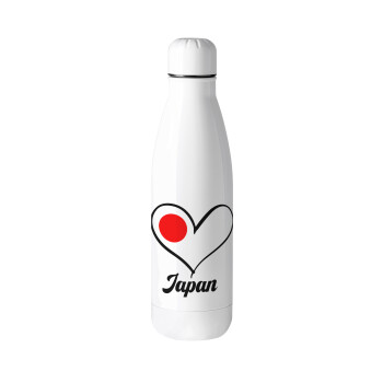 Japan flag, Metal mug thermos (Stainless steel), 500ml