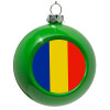 Green Christmas tree ornament bauble 8cm