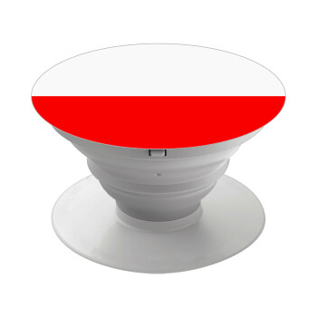 Poland flag, Phone Holders Stand  White Hand-held Mobile Phone Holder