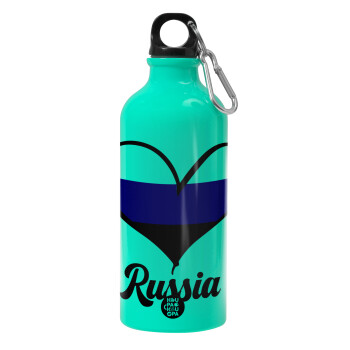 Russia flag, Water bottle 600ml