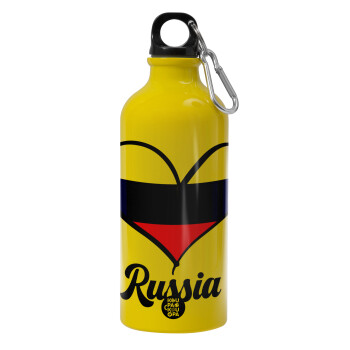 Russia flag, Water bottle 600ml