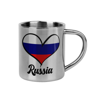 Russia flag, Mug Stainless steel double wall 300ml