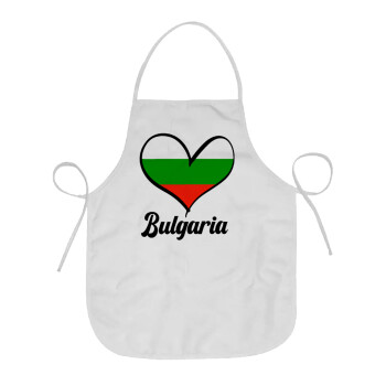 Bulgaria flag, Chef Apron Short Full Length Adult (63x75cm)