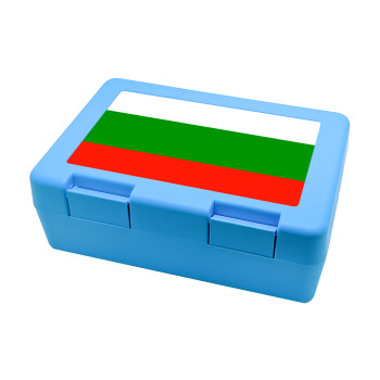 Bulgaria flag, Παιδικό δοχείο κολατσιού ΓΑΛΑΖΙΟ 185x128x65mm (BPA free πλαστικό)