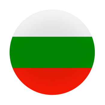 Bulgaria flag, Mousepad Round 20cm