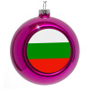 Purple Christmas tree ornament bauble 8cm