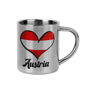 Austria flag, Mug Stainless steel double wall 300ml