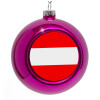 Purple Christmas tree ornament bauble 8cm