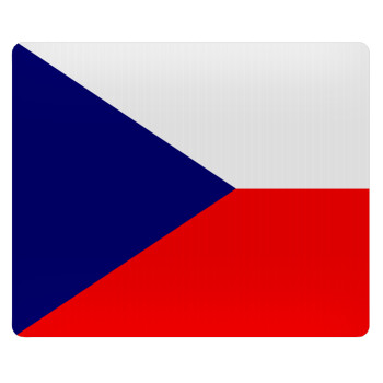 Czechia flag, Mousepad ορθογώνιο 23x19cm