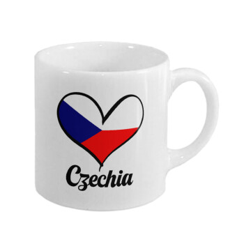 Czechia flag, Κουπάκι κεραμικό, για espresso 150ml