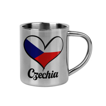 Czechia flag, Mug Stainless steel double wall 300ml